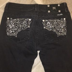 Miss Me Black signature skinny jeans size 28